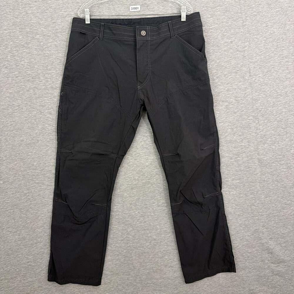 Kuhl Mens 38x30 Black Renegade Straight Pants Outdoor Hiking Style 5120